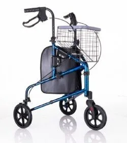 רולטור קל משקל 3 גלגלים אלומיניום דגם יעל בצבע כחול